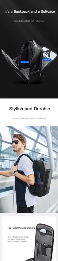 Nieuw ✨ Arctic Hunter Rugtas - Laptop Tas - 15,6 Inch - Waterafstotend - Usb Oplaadstation ???? 8 Nieuw ✨ Arctic Hunter Rugtas - Laptop Tas - 15,6 Inch - Waterafstotend - Usb Oplaadstation ???? - Afbeelding 6