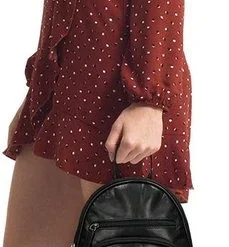 Top 10 ???? Old West Leren Dames Rugzak San Antonio M - Zwart ???? -New Rebels shop 229x840 1