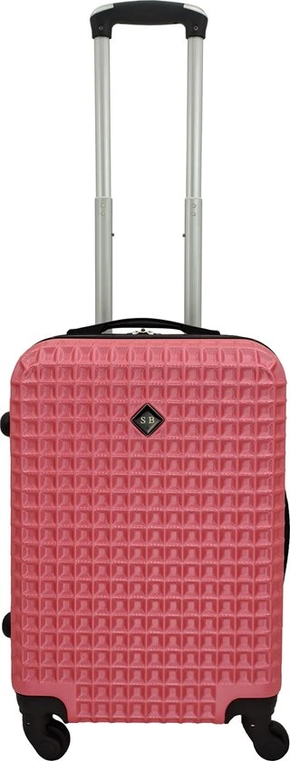 Beste Pirce ✔️ SB Travelbags ???? Handbagage Koffer 51cm 4 Wielen Trolley - Roze ???? 3 Beste Pirce ✔️ SB Travelbags ???? Handbagage Koffer 51cm 4 Wielen Trolley - Roze ????