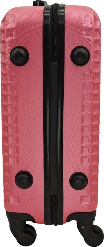 Beste Pirce ✔️ SB Travelbags ???? Handbagage Koffer 51cm 4 Wielen Trolley - Roze ???? 5 Beste Pirce ✔️ SB Travelbags ???? Handbagage Koffer 51cm 4 Wielen Trolley - Roze ???? - Afbeelding 3