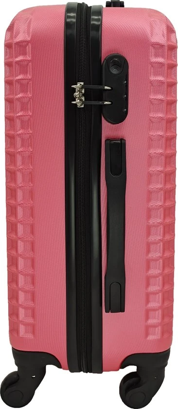 Beste Pirce ✔️ SB Travelbags ???? Handbagage Koffer 51cm 4 Wielen Trolley - Roze ???? 4 Beste Pirce ✔️ SB Travelbags ???? Handbagage Koffer 51cm 4 Wielen Trolley - Roze ???? - Afbeelding 2