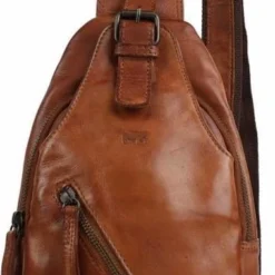 Korting ⌛ Bear Design Daley Leren Crossbodytas / Slingbag - Cognac ????