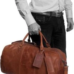 Aanbiedingen ❤️ Chesterfield Leren Reistas / Weekendtas William - 40 Liter - Cognac ???? -New Rebels shop 391x840 2