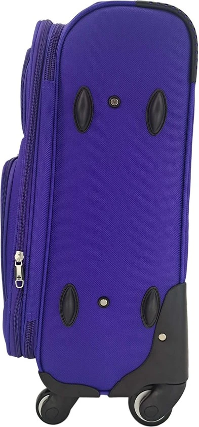 Begroting ???? SB Travelbags Bagage Stoffen Koffer 75cm 4 Wielen Trolley - Paars ???? 6 Begroting ???? SB Travelbags Bagage Stoffen Koffer 75cm 4 Wielen Trolley - Paars ???? - Afbeelding 4