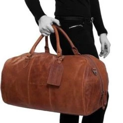 Aanbiedingen ❤️ Chesterfield Leren Reistas / Weekendtas William - 40 Liter - Cognac ???? -New Rebels shop 398x840 1
