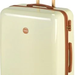 Promo ???? Princess Traveller Trendy Dots - Reiskoffer - Crème - M - 66cm ???? -New Rebels shop 410x840 4