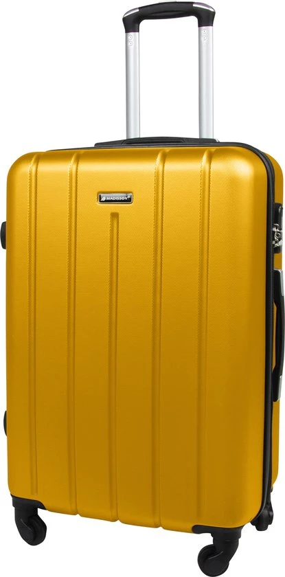Aanbiedingen ???? Madisson - Reis Koffer - Lichtgewicht Koffer - 4 Wielen - 60 Cm - Cijferslot - Geel - Black Friday 2022 ???? 8 Aanbiedingen ???? Madisson - Reis Koffer - Lichtgewicht Koffer - 4 Wielen - 60 Cm - Cijferslot - Geel - Black Friday 2022 ???? - Afbeelding 6