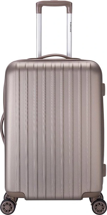 Groothandel ???? Decent Harde Koffer Tranporto 66 - Champagne ✨ 3 Groothandel ???? Decent Harde Koffer Tranporto 66 - Champagne ✨