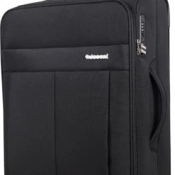 Kopen ???? Decent D-Upright Medium Koffer - 66 Cm Expandable - TSA Slot - Zwart ❤️ -New Rebels shop 422x840 1