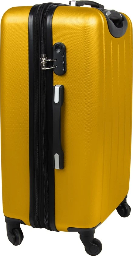 Aanbiedingen ???? Madisson - Reis Koffer - Lichtgewicht Koffer - 4 Wielen - 60 Cm - Cijferslot - Geel - Black Friday 2022 ???? 9 Aanbiedingen ???? Madisson - Reis Koffer - Lichtgewicht Koffer - 4 Wielen - 60 Cm - Cijferslot - Geel - Black Friday 2022 ???? - Afbeelding 7