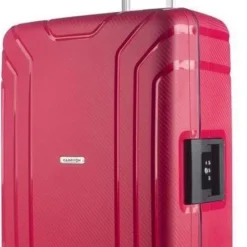 Flash-uitverkoop ???? CarryOn Steward TSA Reiskoffer - 75cm Trolley Met Kliksloten - Dubbele Wielen - Rood ⭐