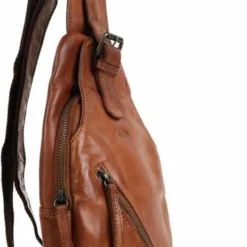Korting ⌛ Bear Design Daley Leren Crossbodytas / Slingbag - Cognac ???? -New Rebels shop 463x840