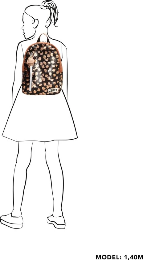 Goedkoop ???? Zebra Trends Zebra Rugzak Flowers Brown Gold Rugtas + Armbandje ✔️ 9 Goedkoop ???? Zebra Trends Zebra Rugzak Flowers Brown Gold Rugtas + Armbandje ✔️ - Afbeelding 7
