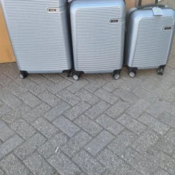 Coupon ???? MKZO Koffersset 3-Delig - ZILVER- Large - Middel - Small ???? -New Rebels shop 472x840 1