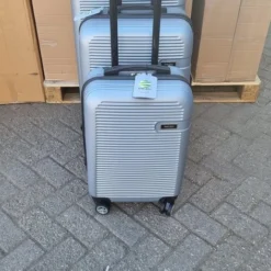 Coupon ???? MKZO Koffersset 3-Delig - ZILVER- Large - Middel - Small ????