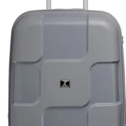 Beste Verkoop ???? ©TROLLEYZ - Venice No.10 - Trolley - 55cm Met TSA Slot - Dubbele Wielen - 360° Spinners - 100% Polypropyleen - ???? Handbagage Koffer In Silver Stone ❤️