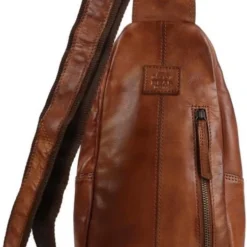 Korting ⌛ Bear Design Daley Leren Crossbodytas / Slingbag - Cognac ???? -New Rebels shop 486x840 1
