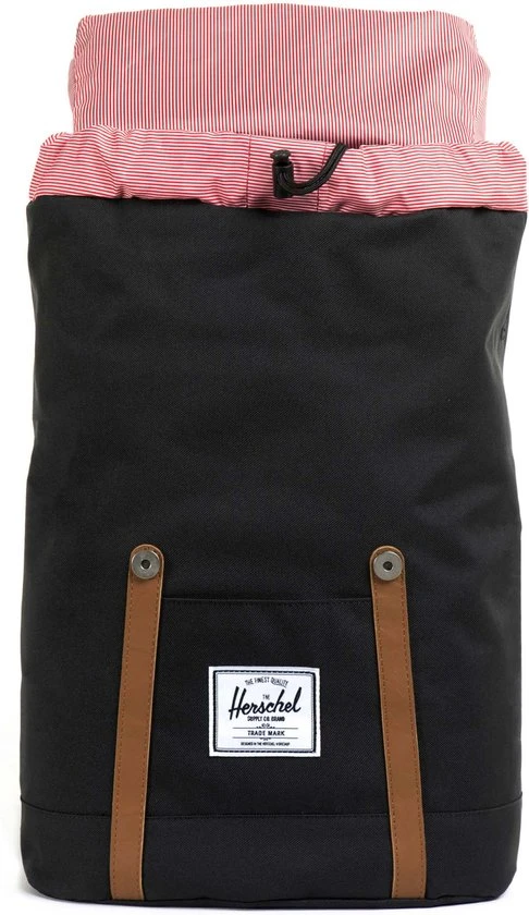 Gloednieuw ❤️ Herschel Retreat - Black/Tan Synthetic Leather / Rugzak Met 15" Fleece Gevoerd Laptopvak - 19.5L Opbergruimte - Magnetische Sluiting / Met Levenslange Fabrieksgarantie / Limited Lifetime Warranty / Zwart ???? 30 Gloednieuw ❤️ Herschel Retreat - Black/Tan Synthetic Leather / Rugzak Met 15" Fleece Gevoerd Laptopvak - 19.5L Opbergruimte - Magnetische Sluiting / Met Levenslange Fabrieksgarantie / Limited Lifetime Warranty / Zwart ???? - Afbeelding 28