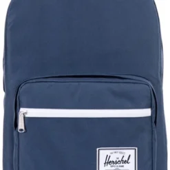 Goedkoopste ???? Herschel Pop Quiz - Navy/Tan Synthetic Leather / Rugzak - Schooltas - Laptoptas / 15" Fleece Laptopvak - Meerdere Extra Vakken - 22L Opbergruimte / Met Levenslange Fabrieksgarantie / Limited Lifetime Warranty / Blauw ????
