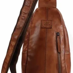 Korting ⌛ Bear Design Daley Leren Crossbodytas / Slingbag - Cognac ???? -New Rebels shop 499x840 2