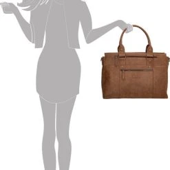 Goedkoop ???? Enrico Benetti Nikki 66518 Laptoptas Met 14" Laptopvak En Tabletvak - Bruin ✔️ -New Rebels shop 505x840 7