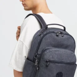 Goedkoopste ???? Kipling Seoul Rugzak - 27 Liter - Active Denim ???? -New Rebels shop 508x840