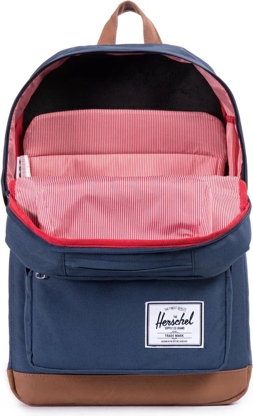 Goedkoopste ???? Herschel Pop Quiz - Navy/Tan Synthetic Leather / Rugzak - Schooltas - Laptoptas / 15" Fleece Laptopvak - Meerdere Extra Vakken - 22L Opbergruimte / Met Levenslange Fabrieksgarantie / Limited Lifetime Warranty / Blauw ???? 4 Goedkoopste ???? Herschel Pop Quiz - Navy/Tan Synthetic Leather / Rugzak - Schooltas - Laptoptas / 15" Fleece Laptopvak - Meerdere Extra Vakken - 22L Opbergruimte / Met Levenslange Fabrieksgarantie / Limited Lifetime Warranty / Blauw ???? - Afbeelding 2
