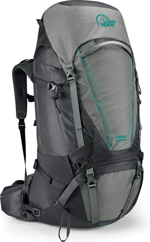 Uitgang ???? Lowe Alpine Diran ND 50:60l ???? Backpack Dames - Grijs - One Size ???? 3 Uitgang ???? Lowe Alpine Diran ND 50:60l ???? Backpack Dames - Grijs - One Size ????