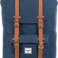 Groothandel ???? Herschel Little America - Navy/Tan Synthetic Leather / Ruime Rugzak Met 25L Opbergvolume - 15" Fleece-gevoerd Laptopvak - Magnetische Sluiting / Met Levenslange Fabrieksgarantie / Limited Lifetime Warranty / Blauw ???? -New Rebels shop 529x840 6