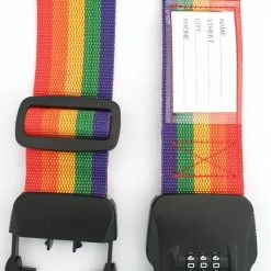 Promo ???? SUNMOOL Kofferriem Met TSA Cijfer Slot - Bagage Riem - Luggage Strap - 200 Cm - Regenboog - Regenboog - 1 Stuk ???? -New Rebels shop 532x840 11