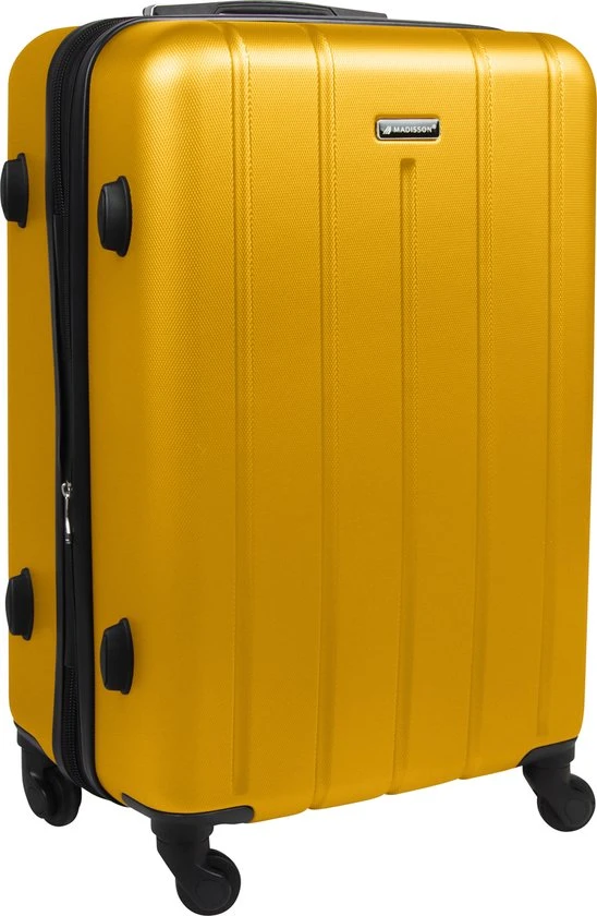 Aanbiedingen ???? Madisson - Reis Koffer - Lichtgewicht Koffer - 4 Wielen - 60 Cm - Cijferslot - Geel - Black Friday 2022 ???? 10 Aanbiedingen ???? Madisson - Reis Koffer - Lichtgewicht Koffer - 4 Wielen - 60 Cm - Cijferslot - Geel - Black Friday 2022 ???? - Afbeelding 8
