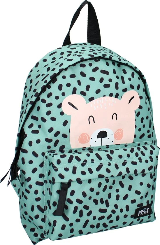 Nieuw ???? Prêt We Are Fun Rugzak - Groen - Beer ???? 4 Nieuw ???? Prêt We Are Fun Rugzak - Groen - Beer ???? - Afbeelding 2