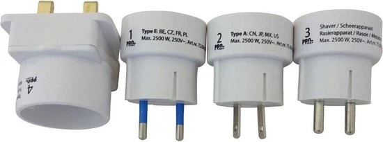 Coupon ???? PROmax Pro-Max Reisstekker - Wereldstekker Universeel - 4-delig - 4-pack ⌛ 5 Coupon ???? PROmax Pro-Max Reisstekker - Wereldstekker Universeel - 4-delig - 4-pack ⌛ - Afbeelding 3