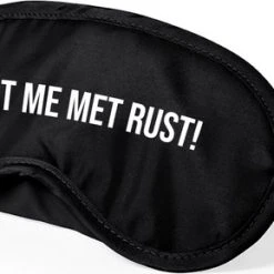 Beste Verkoop ???? Merkloos Slaapmasker Laat Me Met Rust! - Met Elastische Band - Vrouwen - Mannen - Microvezel - Zwart ⌛