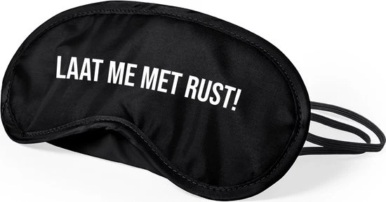 Beste Verkoop ???? Merkloos Slaapmasker Laat Me Met Rust! - Met Elastische Band - Vrouwen - Mannen - Microvezel - Zwart ⌛ 3 Beste Verkoop ???? Merkloos Slaapmasker Laat Me Met Rust! - Met Elastische Band - Vrouwen - Mannen - Microvezel - Zwart ⌛