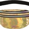 Top 10 ???? Merkloos Heuptas Glanzend - Fanny Pack - Buideltasje - Heuptasje Dames - Festival Tasje - Kunststof - 30 X 13 Cm - Goud ❤️ -New Rebels shop 550x305 2