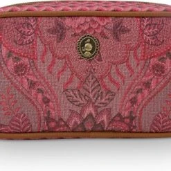 Beste Pirce ???? Pip Studio - Make-up Tas - Vierkant - Kyoto Festival - Donkerroze - Small ✔️
