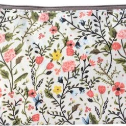 Beste Pirce ???? Juleeze Melady Toilettas Dames 22x14 Cm Wit Roze Polyester Rechthoek Bloemen Make Up Tasje Make-Up Etui ????