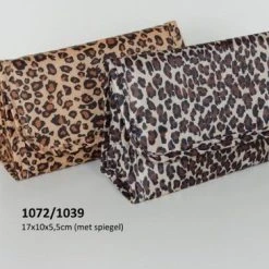 Beste Verkoop ???? Merkloos Toilettas Met Spiegel Panter 17x10x5,5cm ✔️