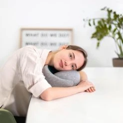 Aanbiedingen ???? Ostrichpillow Ostrich Pillow Go Nekkussen – Memory Foam – Traagschuim – Met Klittenband - Navy ✔️ -New Rebels shop 550x366 29