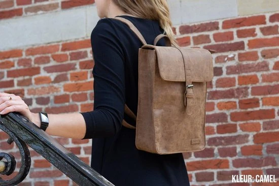 Groothandel ???? Enrico Benetti Kate 66455 Rugtas Met Tabletvak - Camel ❤️ 7 Groothandel ???? Enrico Benetti Kate 66455 Rugtas Met Tabletvak - Camel ❤️ - Afbeelding 5