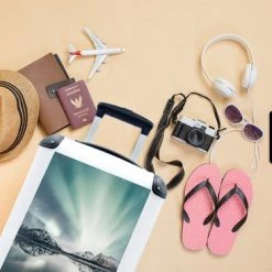 Flash-uitverkoop ???? MuchoWow Koffer - Noorwegen - Noorderlicht - Bergen - Past Binnen 55x40x20 Cm En 55x35x25 Cm - ???? Handbagage - Trolley - Fotokoffer ⌛ -New Rebels shop 550x366 46