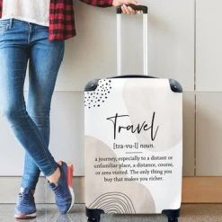 Kopen ⭐ MuchoWow® Koffer - Reizen - Travel - Quote - Past Binnen 55x40x20 Cm En 55x35x25 Cm - ???? Handbagage - Trolley - Fotokoffer - Cabin Size - Print ???? -New Rebels shop 550x366 72