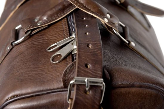 Beste deal ⌛ Leren Weekendtas Bruin - Reistas - Weekender - Duffle Bag - Sporttas - Studs & Stones ⌛ 7 Beste deal ⌛ Leren Weekendtas Bruin - Reistas - Weekender - Duffle Bag - Sporttas - Studs & Stones ⌛ - Afbeelding 5