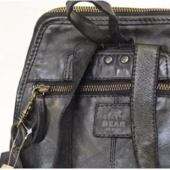 Aanbiedingen ???? Bear Design Rugtas / Rugzak / Schooltas - Cow Lavato - 6 Liter - Leer - Zwart ???? -New Rebels shop 550x370