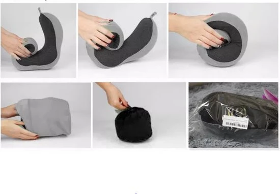 Coupon ???? Certified Sellers - Reiskussen - Nekkussen - Reiskussen Voor Vliegtuig En Auto - U Vorm - Traag Schuim- Grijs ???? 8 Coupon ???? Certified Sellers - Reiskussen - Nekkussen - Reiskussen Voor Vliegtuig En Auto - U Vorm - Traag Schuim- Grijs ???? - Afbeelding 6