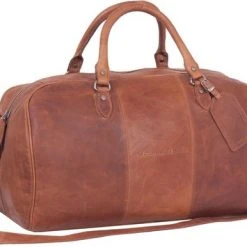 Aanbiedingen ❤️ Chesterfield Leren Reistas / Weekendtas William - 40 Liter - Cognac ???? -New Rebels shop 550x386 4
