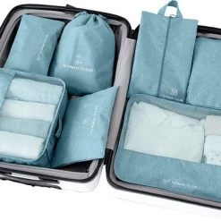 Hete verkoop ???? Somstyle Packing Cubes Set 7-Delig - Organizer Voor Koffer En ???? Backpack - Blauw ⌛