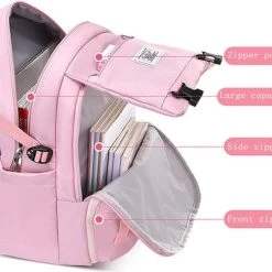 Beste deal ???? Veran Rugzak - Rugtas - School - Meisjes - Jongens - Tieners - Waterdicht - Boekentas - 25 Liter - Roze ???? 14 Beste deal ???? Veran Rugzak - Rugtas - School - Meisjes - Jongens - Tieners - Waterdicht - Boekentas - 25 Liter - Roze ???? -New Rebels shop 550x401 3