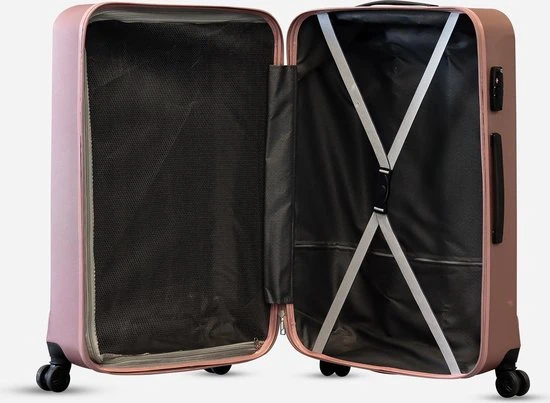 Coupon ???? ©TROLLEYZ - Bali No.22 - Kofferset 2 Delig - 55cm+78cm Met TSA Slot - Dubbele Wielen - 360° Spinners - 100% ABS - Reiskoffers In Cosmopolitan Pink ???? 6 Coupon ???? ©TROLLEYZ - Bali No.22 - Kofferset 2 Delig - 55cm+78cm Met TSA Slot - Dubbele Wielen - 360° Spinners - 100% ABS - Reiskoffers In Cosmopolitan Pink ???? - Afbeelding 4